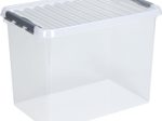 sunware® Aufbewahrungsbox Q-line 62,0 l - 60,0 x 40,0 x 34,0 cm transparent