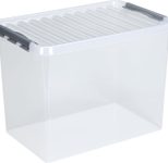 sunware® Aufbewahrungsbox Q-line 62,0 l - 60,0 x 40,0 x 34,0 cm transparent