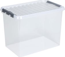 sunware® Aufbewahrungsbox Q-line 62,0 l - 60,0 x 40,0 x 34,0 cm transparent