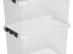 sunware® Aufbewahrungsbox Q-line 72,0 l - 60,0 x 40,0 x 42,0 cm transparent