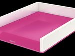LEITZ Briefablage WOW Duo Colour DIN A4 perlweiß/pink