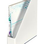 LEITZ Stehsammler WOW Duo Colour Polystyrol perlweiß/grau , DIN A4