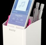 LEITZ WOW Duo Colour Stiftehalter 9,0 x 10,1 x 10,0 cm perlweiß/pink