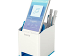 LEITZ Stiftehalter WOW Duo Colour, perlweiß/blau