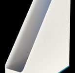 LEITZ Stehsammler WOW Duo Colour Polystyrol perlweiß/blau , DIN A4