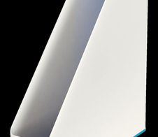 LEITZ Stehsammler WOW Duo Colour Polystyrol perlweiß/blau , DIN A4