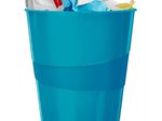 LEITZ Papierkorb WOW Duo Colour 15,0 l blau
