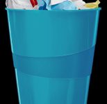 LEITZ Papierkorb WOW Duo Colour 15,0 l blau