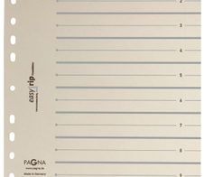 PAGNA Easy Rip Trennblätter 225 g/m² chamois/grau