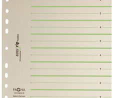 PAGNA Easy Rip Trennblätter 225 g/m² chamois/grün