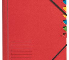 LEITZ 3907 Ordnungsmappe DIN A4 7 -Fach rot