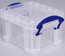 Really Useful Box Aufbewahrungsbox 0,14 l - 9,0 x 6,5 x 5,5 cm transparent