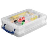 Really Useful Box Aufbewahrungsbox 4,0 l - 39,5 x 25,5 x 8,8 cm transparent