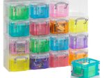 Really Useful Box Aufbewahrungsbox 16x 0,14 l - 28,0 x 8,5 x 22,5 cm transparent, bunt