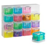 Really Useful Box Aufbewahrungsbox 16x 0,14 l - 28,0 x 8,5 x 22,5 cm transparent, bunt