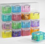 Really Useful Box Aufbewahrungsbox 16x 0,14 l - 28,0 x 8,5 x 22,5 cm transparent, bunt