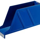 LEITZ Stehsammler Standard 2427 Polystyrol blau , DIN A4 quer