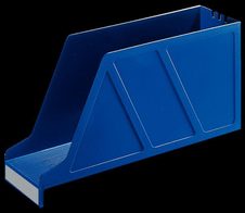 LEITZ Stehsammler Standard 2427 Polystyrol blau , DIN A4 quer