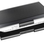 SIGEL Visitenkartenetui 95 x 7 x 62 mm schwarz