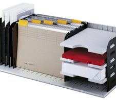 styro styrorac Sortierstation DIN A4 7 -Fach grau/schwarz