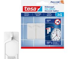 tesa Powerstripes Klebenägel 2.4 cm  x 4.5 cm weiß