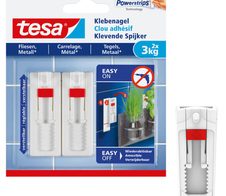 tesa Powerstrips Klebenägel 2.4 cm  x 6.4 cm weiß