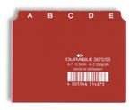 DURABLE Karteikartenregister A-Z rot für DIN-A7-Karteikästen