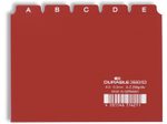 DURABLE Karteikartenregister A-Z rot für DIN-A6-Karteikästen