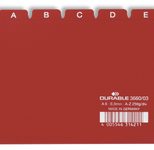 DURABLE Karteikartenregister A-Z rot für DIN-A6-Karteikästen