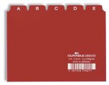 DURABLE Karteikartenregister A-Z rot für DIN-A6-Karteikästen