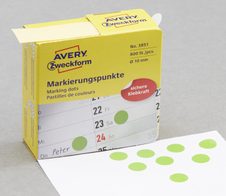 AVERY Zweckform Klebepunkte Ø 10,0 mm grün