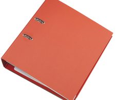 LEITZ Ordner Rückenbreite 8 cm DIN A4 Karton hellrot