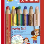 STABILO Buntstifte woody 3 in 1 Mehrfarbig
