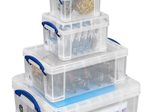 Really Useful Box Aufbewahrungsboxen-Set 32,3 l - 39,0 x 48,0 x 20,0 cm transparent