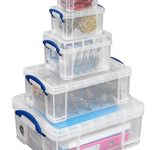 Really Useful Box Aufbewahrungsboxen-Set 32,3 l - 39,0 x 48,0 x 20,0 cm transparent