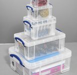 Really Useful Box Aufbewahrungsboxen-Set 32,3 l - 39,0 x 48,0 x 20,0 cm transparent