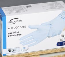 HYGONORM Einmalhandschuhe ALLFOOD SAFE L blau