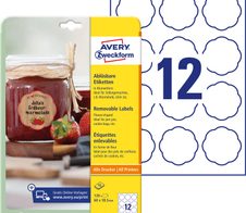 AVERY Zweckform Etiketten 5085 weiß 60,0 x 59,5 mm