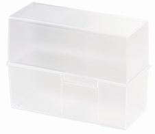 HAN A6 Karteikasten A6 400 Karteikarten transparent