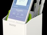LEITZ WOW Duo Colour Stiftehalter 9,0 x 10,1 x 10,0 cm perlweiß/grün