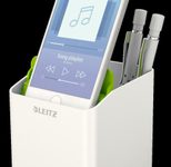 LEITZ WOW Duo Colour Stiftehalter 9,0 x 10,1 x 10,0 cm perlweiß/grün