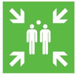 SafetyMarking® Rettungszeichen Sammelstelle 40 cm x 40 cm