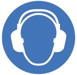 SafetyMarking® Gebotsaufkleber Gehörschutz benutzen 10 cm