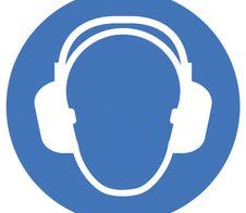 SafetyMarking® Gebotsaufkleber Gehörschutz benutzen 10 cm