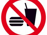 SafetyMarking® Verbotsaufkleber Essen und Trinken verboten 20 cm