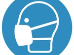SafetyMarking® Gebotsaufkleber Maske benutzen 10 cm