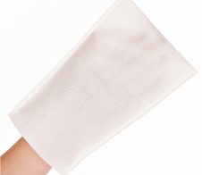 HYGOSTAR Einmal-Waschhandschuh SOFT Einheitsgröße weiß