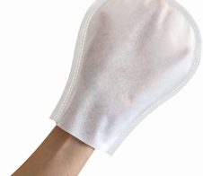 HYGOSTAR Einmal-Waschhandschuh SPUNLACE Einheitsgröße weiß