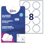 AVERY Zweckform Namensetiketten L4881-20 weiß 65,0 x 65,0 mm