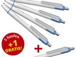 Schneider Slider Xite weiß Kugelschreiber 0.7 mm, Schreibfarbe: blau, 5 St. + GRATIS 1 St.